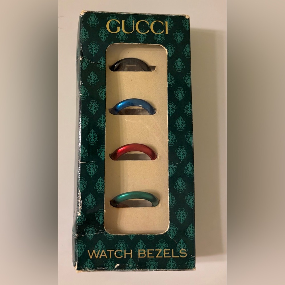 Gucci Watch Bezels (4) for a Gucci Bezel Watch~No Watch